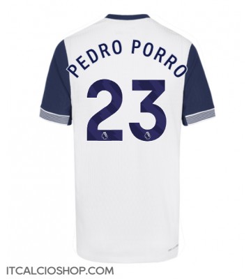 Tottenham Hotspur Pedro Porro #23 Prima Maglia 2024-25 Manica Corta